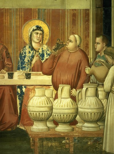 The Marriage at Cana (detail) by Giotto di Bondone